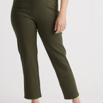 Quince  Olive Green Ankle Length Pull On Trouser Pants Photo 0
