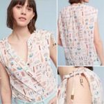 Anthropologie  x Danielle Kroll Egyptian Hieroglyphics Brooklynite Top Size S Photo 1
