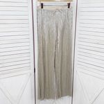 Victoria's Secret  Shiny Metallic Gold Lame Crinkle Palazzo Pants XS Photo 1