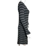 Lou & grey Dress Womens Small Gray White Striped Long Sleeve Signature Soft Photo 1