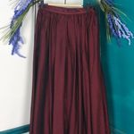 Vintage wine taffeta circle skirt with pockets Photo 2