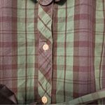 Tommy Hilfiger  green, blue black tartan plaid ruffled belt dress size XXL NEW Photo 8