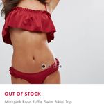 MINKPINK NWT  Rosa Ruffle Swim Bikini Top 156 Photo 1