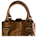 Michael Kors -LEATHER COGNAC COLOR SATCHEL BAG Photo 8