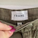frame denim Frame Cotton Tapered Cargo Style Causal Ankle High Rise Pants Size 27 Photo 5