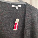 Madewell Black Speckled Long Cardigan With Pockets Photo 2