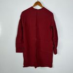 COS  Long Sleeve Solid Maroon Shift Dress Size 6 Photo 1