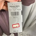 Amanda Smith  Vintage Pure‎ Silk Pant Suit Set Size 16 Zen Minimalism Mauve New Photo 1