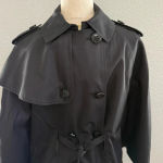 Betsey Johnson  Black Cape Poncho‎ Size Small Photo 1