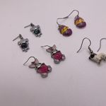 Lot Of 4 Costume Earrings Pierced Dangle / Drop Easter Egg, Rabbit, Pug, Koala Photo 3