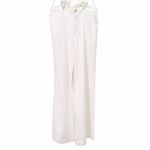 Gap Wide Leg Suspender Jeans White Denim Pants with Suspenders Size 31 | 12 Long Photo 9