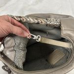 Brighton Barbados Zinc Pearl Pebbled Ziptop Leather Shoulder Hobo Bag Photo 10