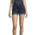 Blue Spice Juniors Dark Wash 2 1/2 in Denim Shortalls, size 9 Photo 1
