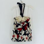 American Eagle  Tie Neck Tube Top Floral Large White Photo 6