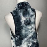 Sami & Jo Sami Jo Vest Duster S Velvet Burnout Gray Black Floral Fairy Grunge Whimsigoth Photo 5