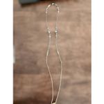 Women's Long‎ Chrome Beaded Necklace 90's Y2K Surfer Gray Photo 3