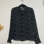 Reformation  Floral Button Down Long Sleeve Shirt, M Photo 0