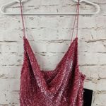 Retrofête Retrofete Jill Sequin Mini Dress in Pastel Pink Size XS NWT Spaghetti Straps Photo 3