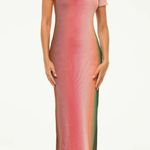 MISA Los Angeles Vanessa Dress in Cali Ombre Medium New as-is Womens Midi Long Photo 13