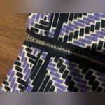 Tory Burch Women's Purple Black Geometric Pleated A Line Skirt fall casual $350 Photo 7