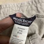 Woolrich  Womens 12 Pants 1404 Stone Flat Front Cotton Cropped Drawstring Pockets Photo 5