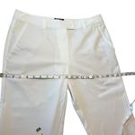 Adidas  Climacool Stretch Golf Capri‎ Pants Stretch Button Flap White Women 8 Photo 6