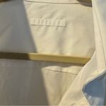 Helmut Lang  Gathered Button-Front Long Sleeve Knot White Shirt | S Photo 3