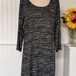 Apt. 9 3/$20 Grey Herringbone Print Dress Photo 4