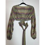 Urban Outfitters  UO Kary Keyhole Tie-Back Top Blouse Size Small NWT! Photo 4