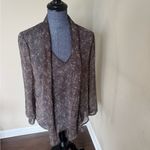 BB Dakota by Steve Madden Austell Sheet Printed Floral Front Tie Top Medium Photo 8