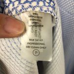 Tommy Hilfiger Women’s Blue White Honeycomb Knit Sleeveless A-Line Dress Photo 9