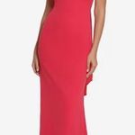 Vince Camuto NWT Red  Scarf Neck Halter Gown Size 6 Photo 0
