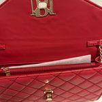Badgley Mischka 💕 Quilted Red Crossbody Gold Accents NWT💕 Photo 4
