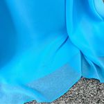 Azazie Sz 6 Light Blue Maxi Chiffon Dress with Slit Photo 15