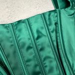 Green Satin Corset Mini Dress NWOT Size XL Photo 5