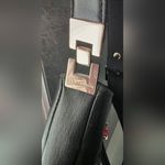 Liz Claiborne  Black Leather Crossbody Purse 9" L 3" W 9" H Photo 2