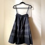 Free People Full Swing Embroidered Black Mini Dress Midi Skirt + Pockets Photo 11