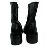 ZARA Leather Ankle Platform Combat Boots Chunky Sole 1124/010 Women's Size 41 Photo 3