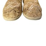 Just Be Lace Textile Upper Champagne Gold Flats Sz 7 Photo 3