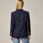 J.Crew NWT Tall Vivienne Blazer in Navy Italian Bi-stretch Wool Blend Jacket 16T Photo 7