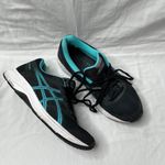 ASICS Womens Black Turquoise Gel Contend 5 Running Sneakers Size 8.5 Photo 2