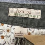 Natural Reflections Flannel Lined Chino Pants Olive Green Cotton Women's 8 Warm Photo 8