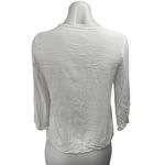 Mango MNG Women's White Long Sleeve Tie Button Up Cardigan Blouse Top Size 4 Photo 1