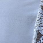 Rebecca Taylor  Lace Overlay Mini Dress 6 Beige Cream Photo 8