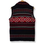 American Living 100% cotton knit cardigan sweater vest aztec tribal print. XL Photo 1