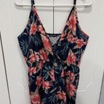 SheIn  Blue and Pink Floral Romper Photo 0