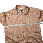 Blush  Brown Satin Button-Up Top Photo 1