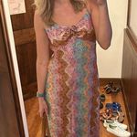 Anna Sui Swirly Rainbow Midi Dress Photo 1