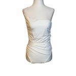 superdown  Veronica Cut Out Bodysuit in White XLarge New Womens Cami Tank Top Photo 4