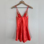 Frederick's of Hollywood Vintage Y2K Guava Lace Trim Satin Slip Chemise Small Photo 1